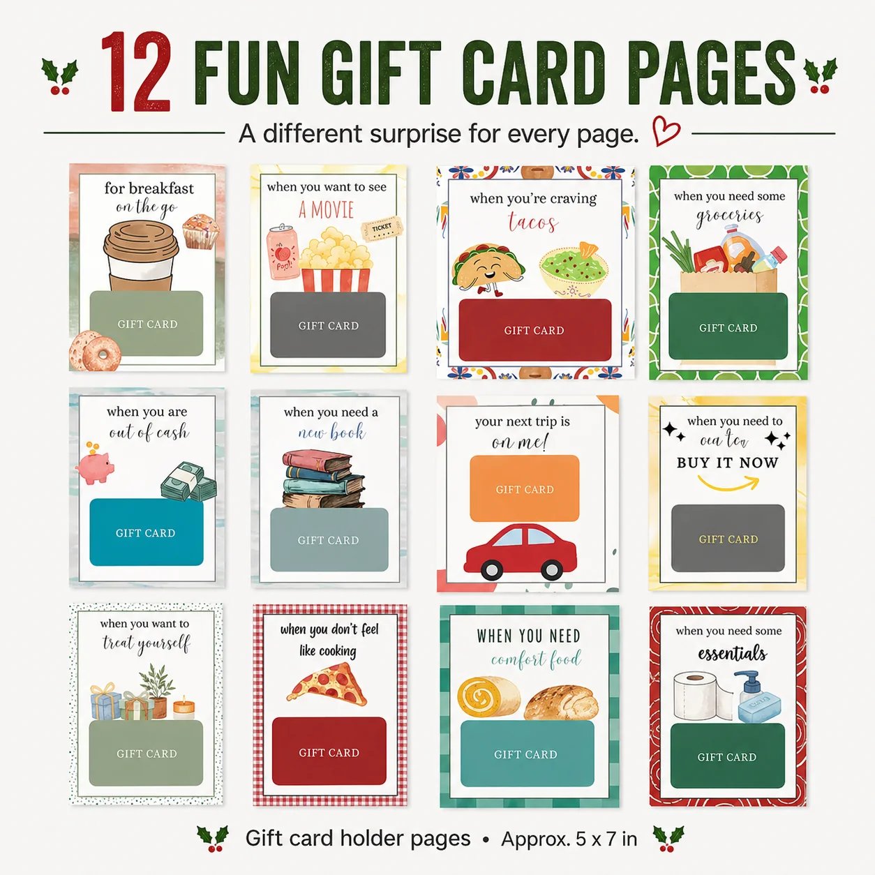 🔥 LIMITED-TIME 50% OFF — Christmas Gift Card Book