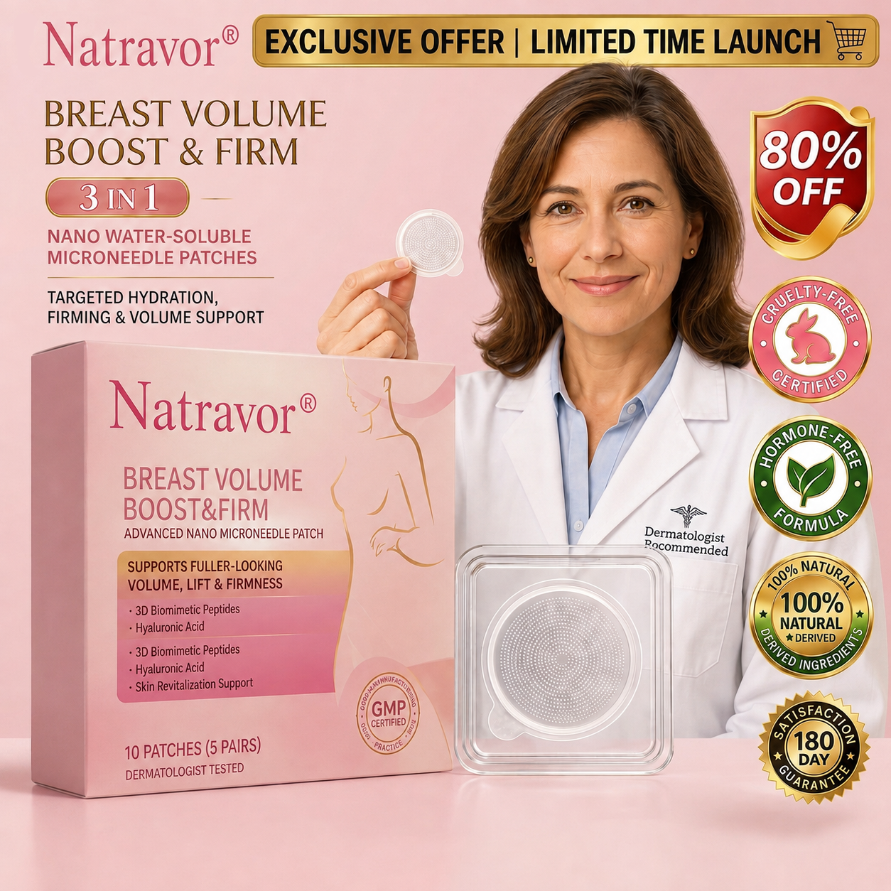 💥𝐍𝐚𝐭𝐫𝐚𝐯𝐨𝐫® 👩‍⚕️ Targeted Breast Enhancement Advanced Nano Microneedle Patch💃🎃The Ultimate Halloween Gift Pick🎁